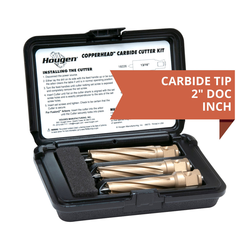 2" Depth Carbide Tip Copperhead Cutter Kits - 18981-2 - CelticMagDrills.ca