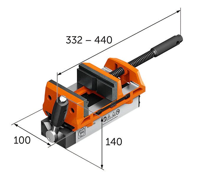 Fein VersaMAG Vise - 90701004020 - CelticMagDrills.ca